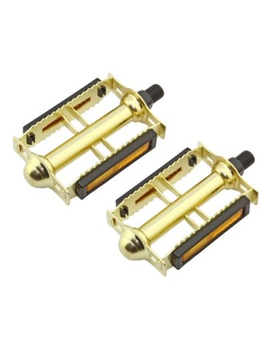 616 Steel Pedals 1/2 Gold.